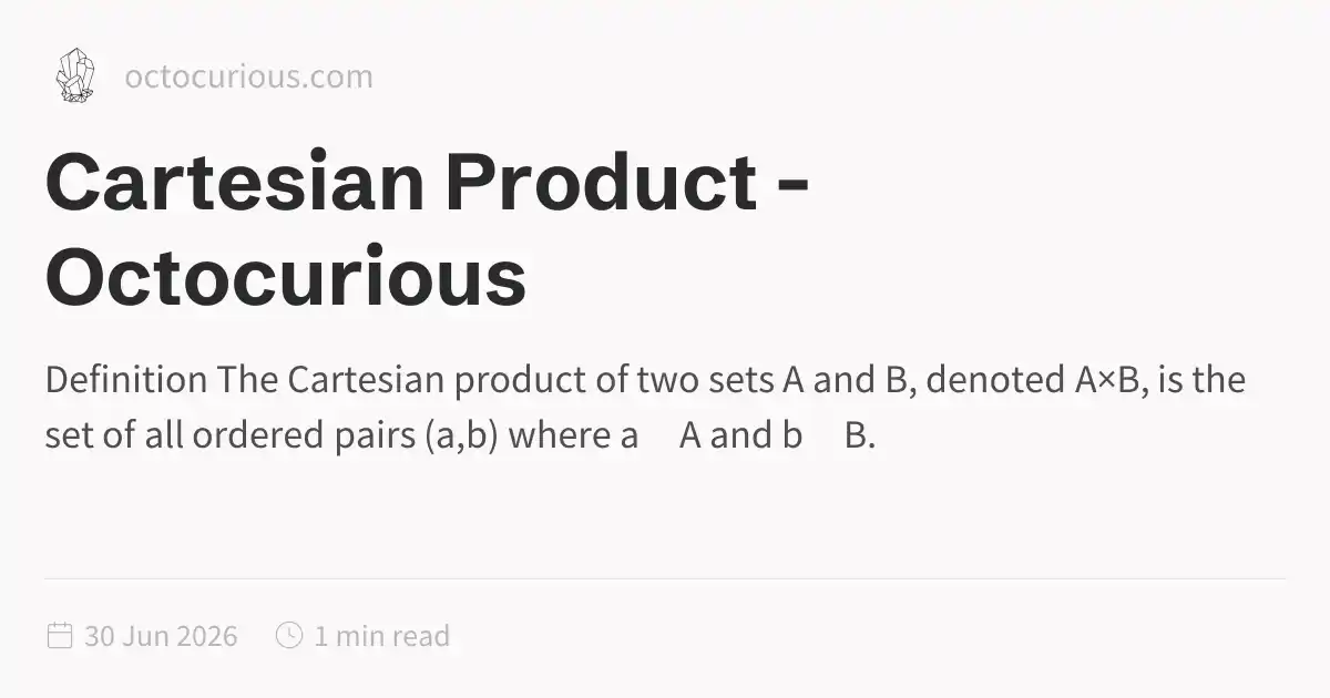 Cartesian Product - Octocurious