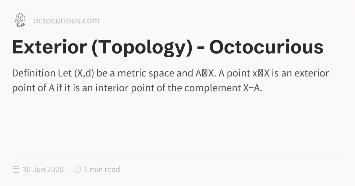 Exterior (Topology) - Octocurious